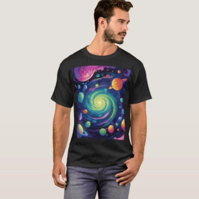Camiseta Rotação Planetária (Graphic T-Shirt  100% cotton unisex standard fit. 
)