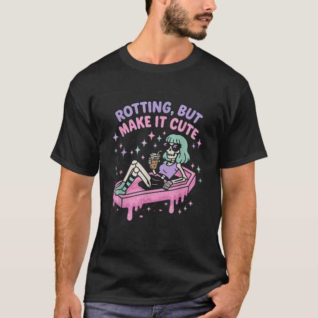 Camiseta Rotacionando, Mas Torne-O Bonito Núcleo De Esquele (Frente)