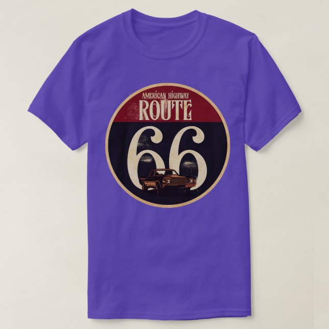Camiseta Roteamento 66 na América (Frente do Design)