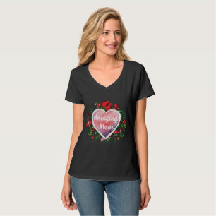 Camiseta Roteiro Caligráfico Dia das Mães Incrível Coração 