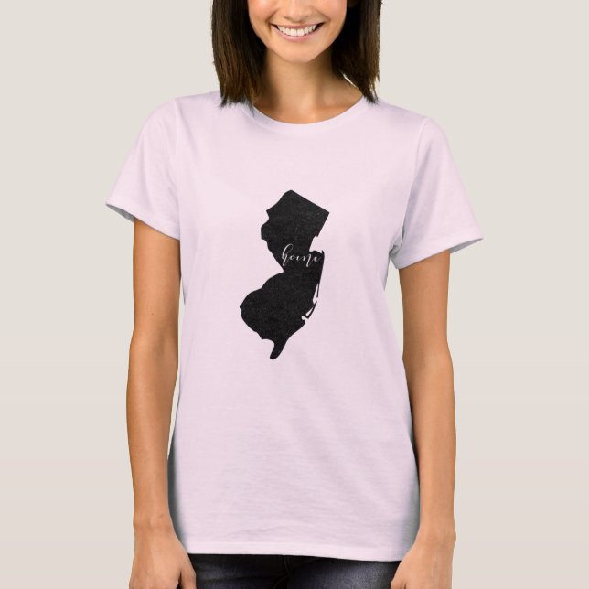 Camiseta roteiro de casa em Nova Jersey (Frente)