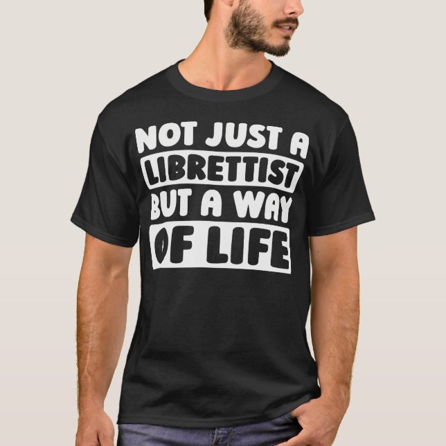 Camiseta Roteiro de escrita de ópera - Libretista de teatro (Frente)