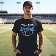 Roteiro de Time de Futebol Personalizado Azul Pret