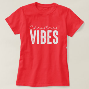 Camiseta Roteiro de Vibrações Modernas de Natal Feriado