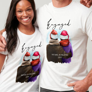 Camiseta Roteiro Engajado Natal Personalizado para Casais