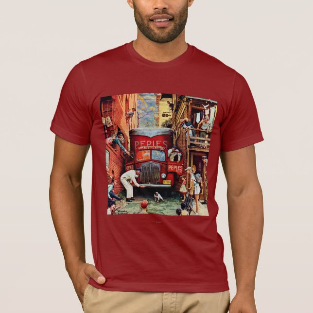 Camiseta Roteiro por Norman Rockwell (Frente)