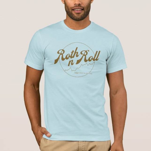 Camiseta Roth n Roll World Tour Shirt – Finance Humor Tee (Frente)