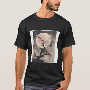 Camiseta Rotic Moonlit Sakura Blossomscape De Matizes Moles