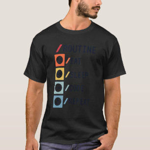 Camiseta Rotina Comer Dormir Código Repetir Codificador Des