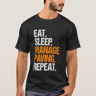 Camiseta Rotina de Sono Alimentação Supervisor de Pavimenta