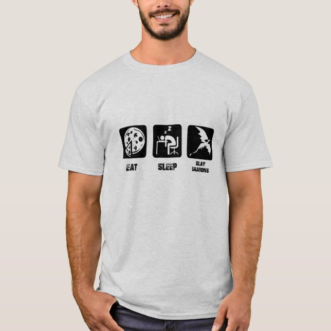 Camiseta Rotina diária dos Gamers (Frente)