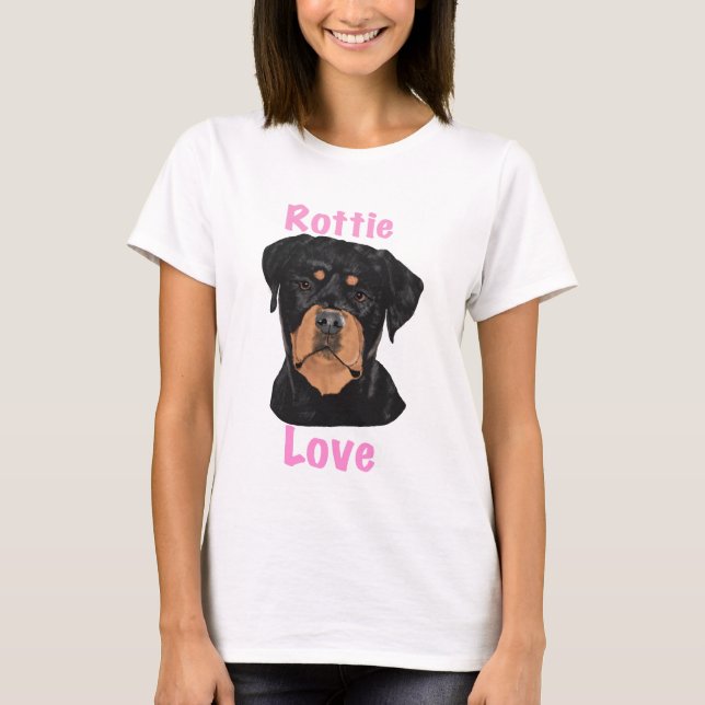 Camiseta Rottie Amor Rottweiler  (Frente)