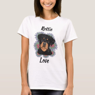 Camiseta Rottie Love Rottweiler Women’s T-Shirt | Cute Dog