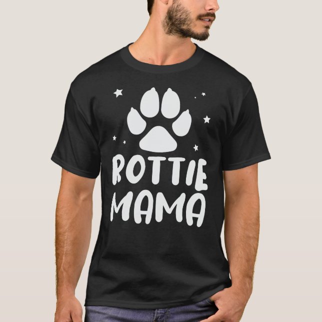 Camiseta Rottie Mãe Rottweiler Lover 14 (Frente)