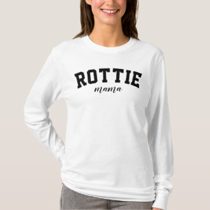 Camiseta Rottie Mama Cute Rottweiler University Dog College