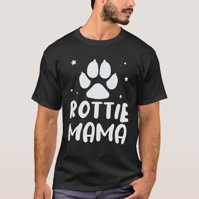 Camiseta Rottie Mama Rottweiler (Frente)