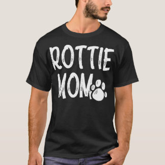 Camiseta Rottie Mamãe Engraçado Rottweiler Cachorro Acomoda
