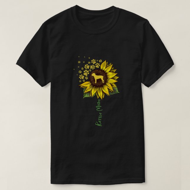 Camiseta Rottie Mom Sunflower Rottweiler Gifts Dog Mom Mama (Frente do Design)