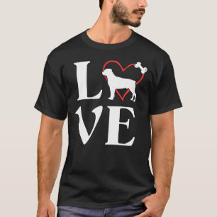 Camiseta Rottweiler Adora Cães Para Mulheres Rottie Mama