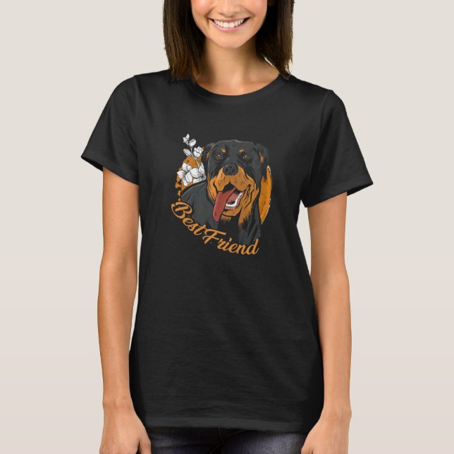 Camiseta Rottweiler Best Friend Dog Owner Rottie (Frente)