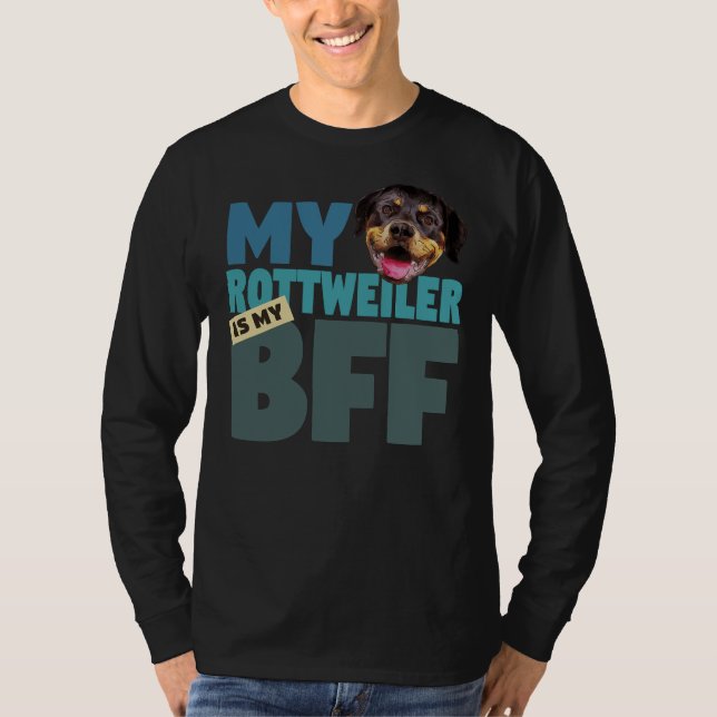 Camiseta Rottweiler Bff Dog Melhor Amigo (Frente)