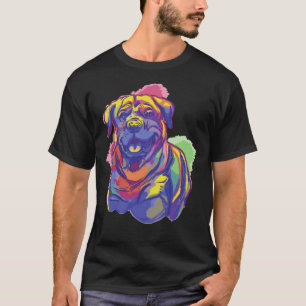 Camiseta Rottweiler Cachorro Aquarela