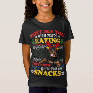 Camiseta Rottweiler Cachorro Hoodie Feia de Natal Sobrevive