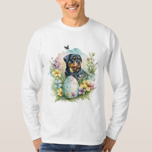 Camiseta Rottweiler Cachorro Páscoa, Felz pascoa Rottweiler