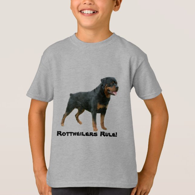 Camiseta Rottweiler caçoa o t-shirt (Frente)