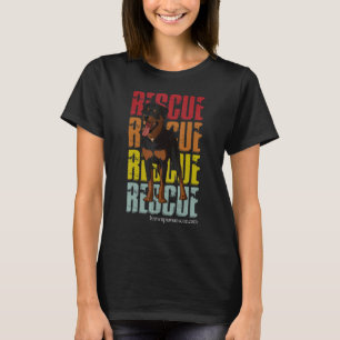Camiseta Rottweiler Cão Cão Cão Salvamento Cãozinho