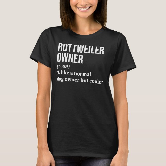 Camiseta Rottweiler Cão Para Mulheres (Frente)