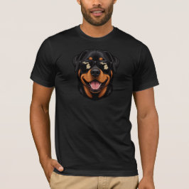 Camiseta Rottweiler de Michigan Usando Óculos de Sol