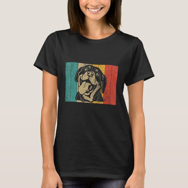 Camiseta Rottweiler Design  Vintage Rottweiler Owner (Frente)