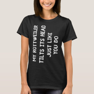 Camiseta Rottweiler Engraçado Cachorro Gifado Mulheres Boni