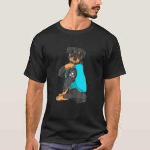 Camiseta Rottweiler Eu Amo Mamãe Tatuagem Roupa Cachorro Ma