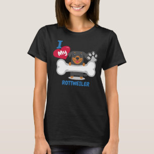 Camiseta Rottweiler Eu Amo Meu Rottweiler