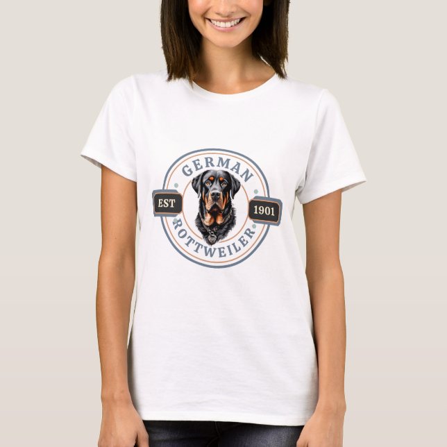 Camiseta Rottweiler feminina (Frente)