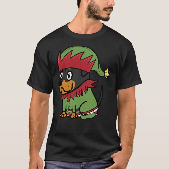 Camiseta Rottweiler - Figurino de Elf (Frente)