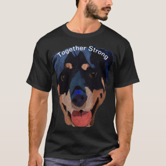 Camiseta Rottweiler Forte Confiante Esperança