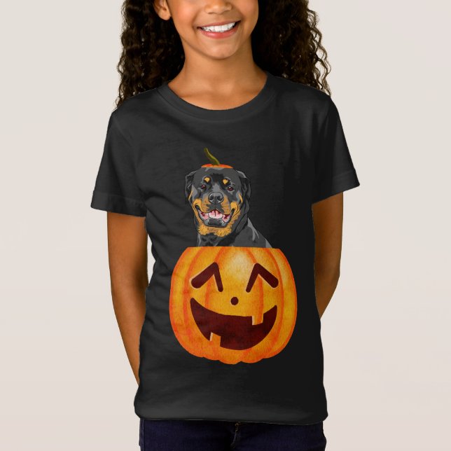 Camiseta Rottweiler Halloween (Frente)