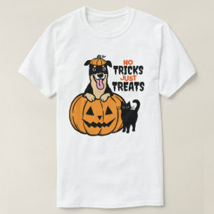 Camiseta Rottweiler Halloween Sem Truques Somente Guloseima