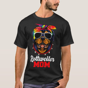 Camiseta Rottweiler Mãe Cachorro Cachorro Cachorro Cachorro