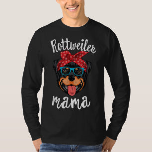 Camiseta Rottweiler Mama Cachorro Mãe Cachorro Mama Present