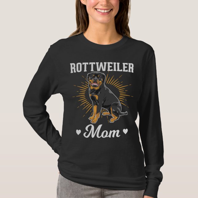 Camiseta Rottweiler Mamãe Cachorro (Frente)