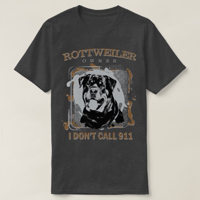 Camiseta Rottweiler Metzgerhund (10) (Frente do Design)