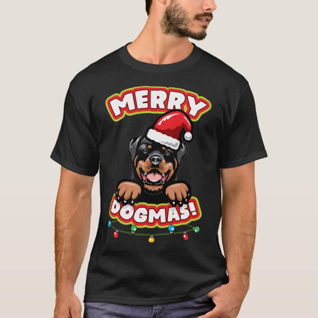 Camiseta Rottweiler Natal (Frente)