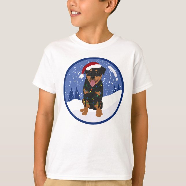 Camiseta Rottweiler Natal (Frente)