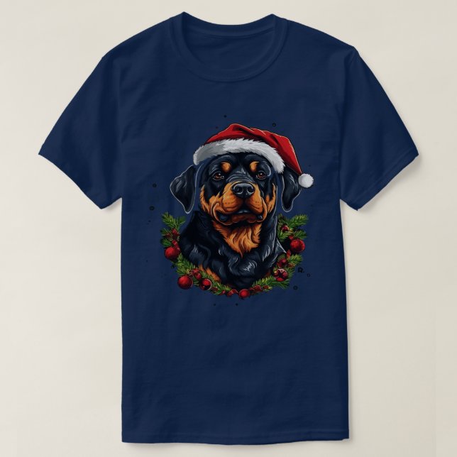 Camiseta Rottweiler Natal (Frente do Design)
