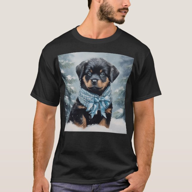 Camiseta Rottweiler No Inverno (Frente)