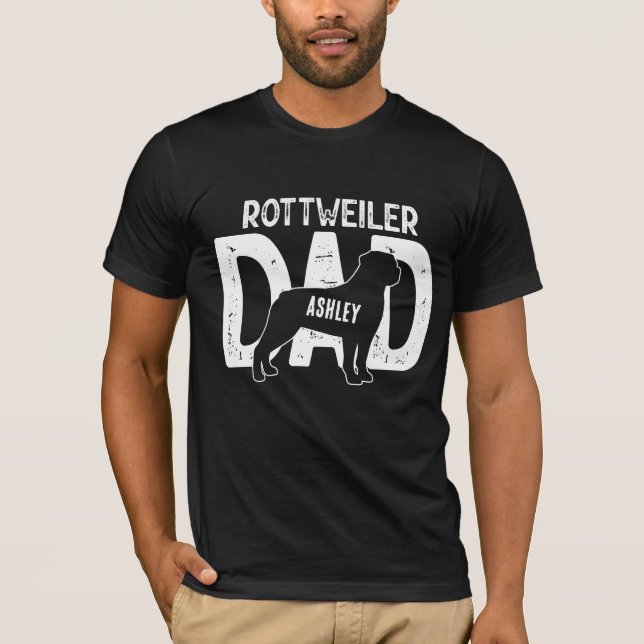 Camiseta Rottweiler Pai Cachorro Pai (Frente)
